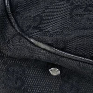 Gucci handbag bag GG black tote canvas